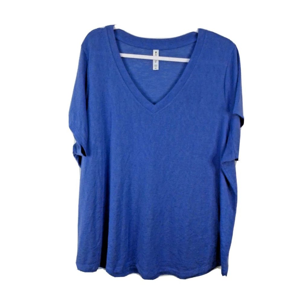 Atheleta 2X Purple V-Neck Short Sleeve Tee VGUC